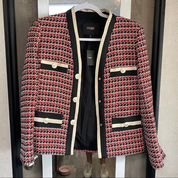 maje tweed blazer